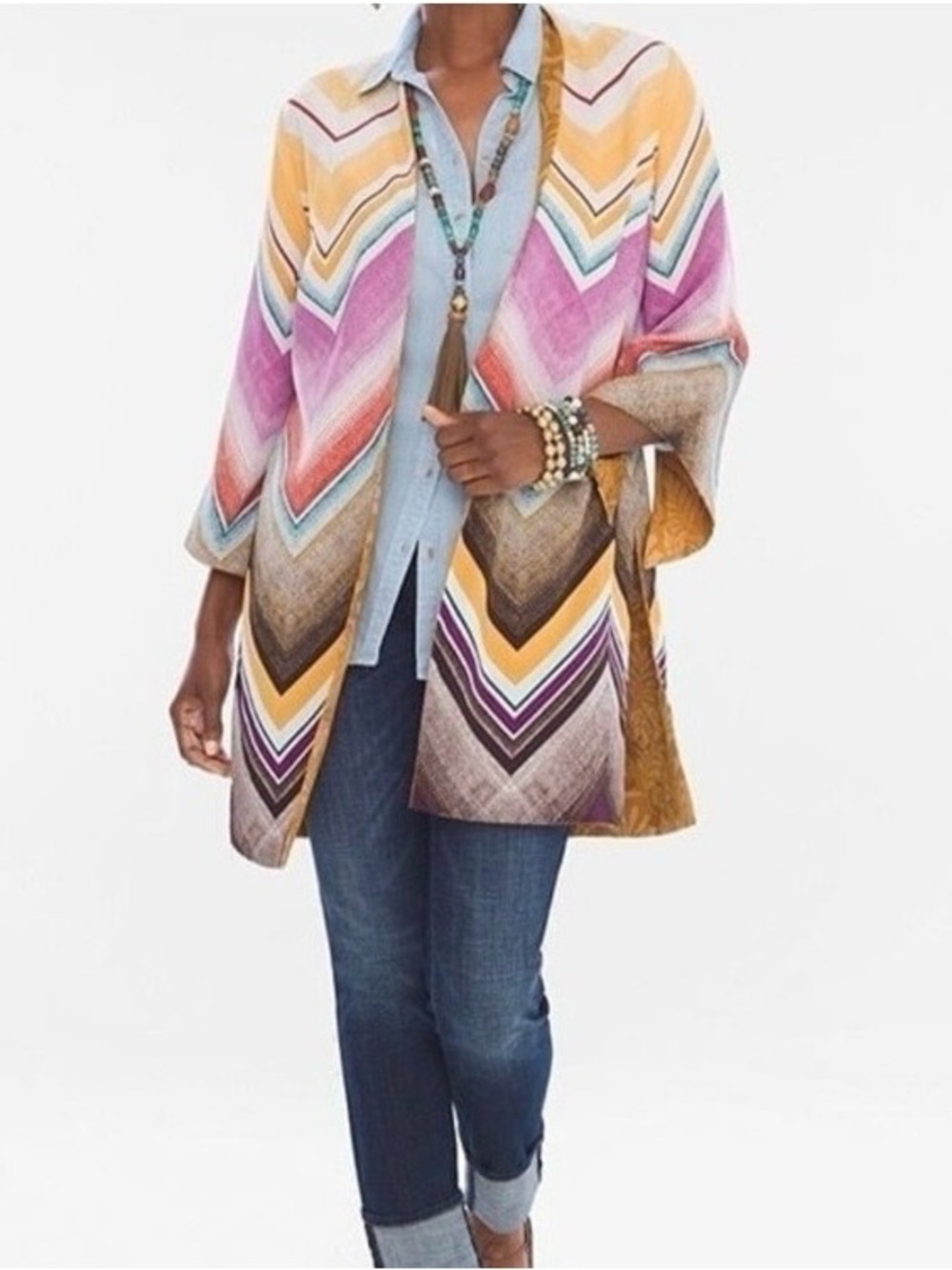 Chico's Reversible Kimono
